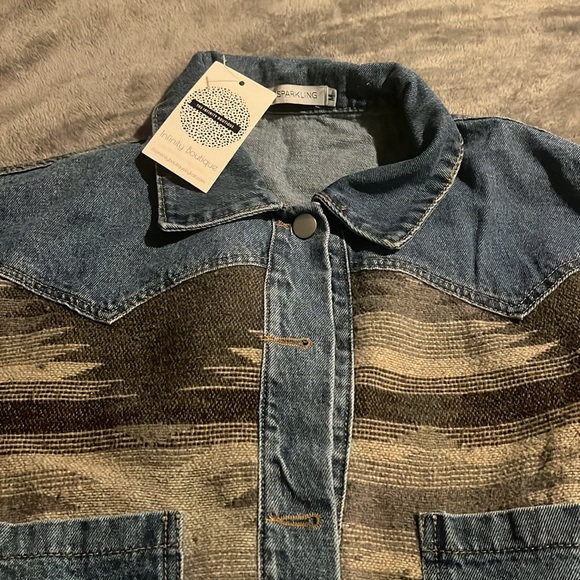 Miss Sparkles boutique jean jacket - Picture 2 of 3